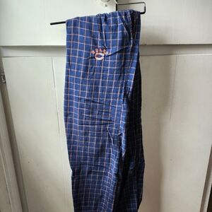NFL Chicago Bears Pajama Sweats L Blue Orange Checkered Style by NFL